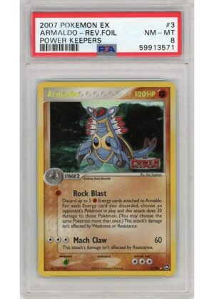 Armaldo 3/108 Reverse Foil PSA 8