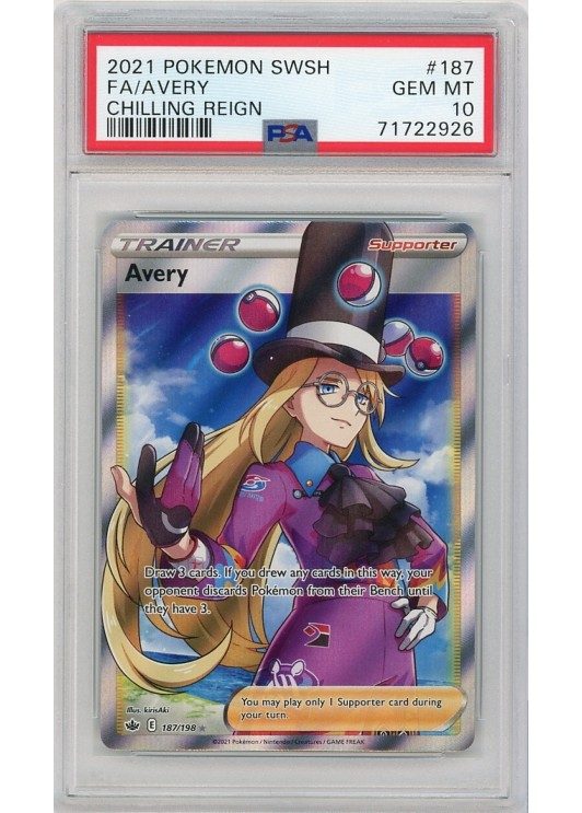 Avery PSA 10 - Gradede pokemon kort på Pokemons.dk