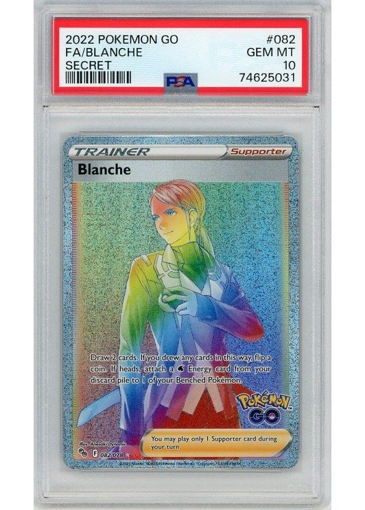 blanche pokemon card price Amazon.com: Blanche 082/078 - Pokemon Go - Full Art - Secret Rare Card main image 1