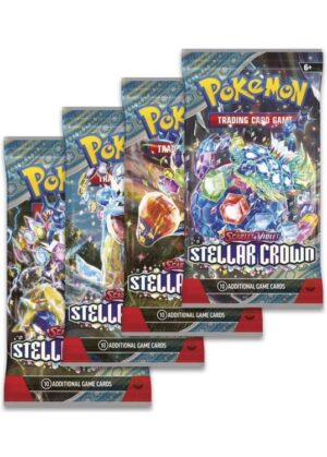 Booster Pack full artwork set (4 stk.) fra SV07 Stellar Crown
