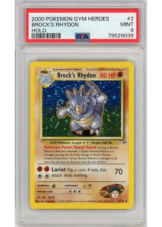 Brock's Rhydon 2/132 PSA 9