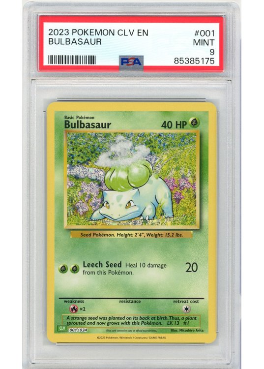 Bulbasaur 001/034 PSA 9