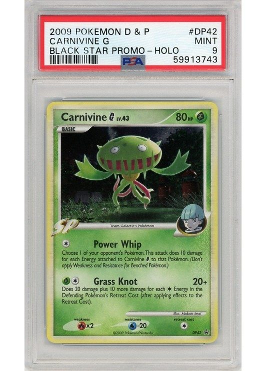 Carnivine G PSA 9 - Gradede pokemon kort p Pokemons.dk