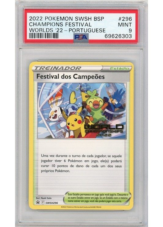 Champions Festival (Portuguese) SWSH296 PSA 9