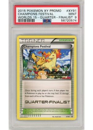 Champions Festival Quarter-Finalist Stamp XY91 PSA 9