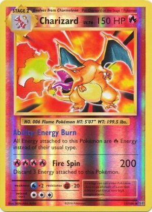 Charizard - 11/108 - Reverse
