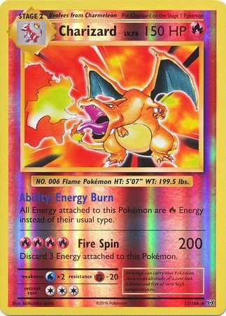 Charizard - 11/108 - Reverse