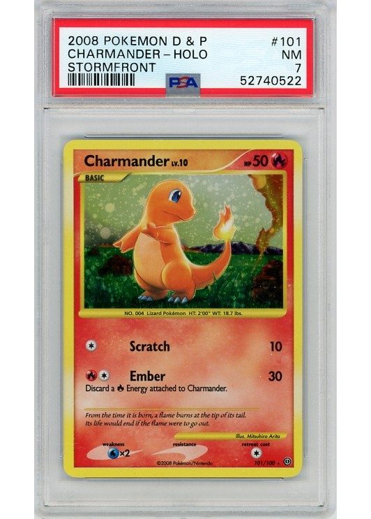 Charmander 101/100 PSA 7