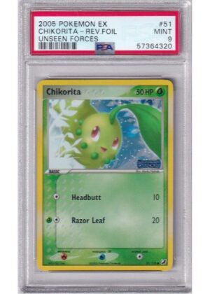 Chikorita 51/115 Reverse Foil PSA 9