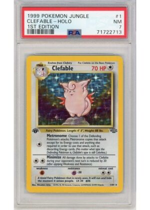 Clefable 1/64 1st Edition PSA 7
