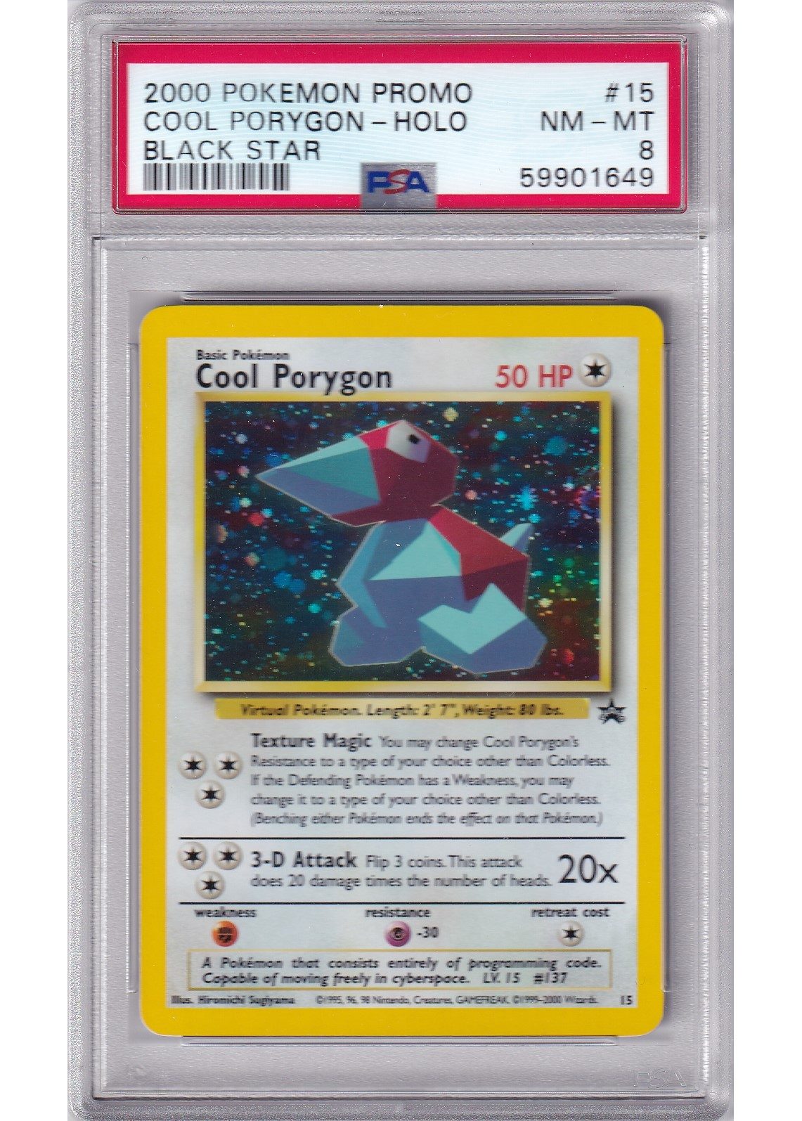 Cool Porygon – 15 – PSA 8