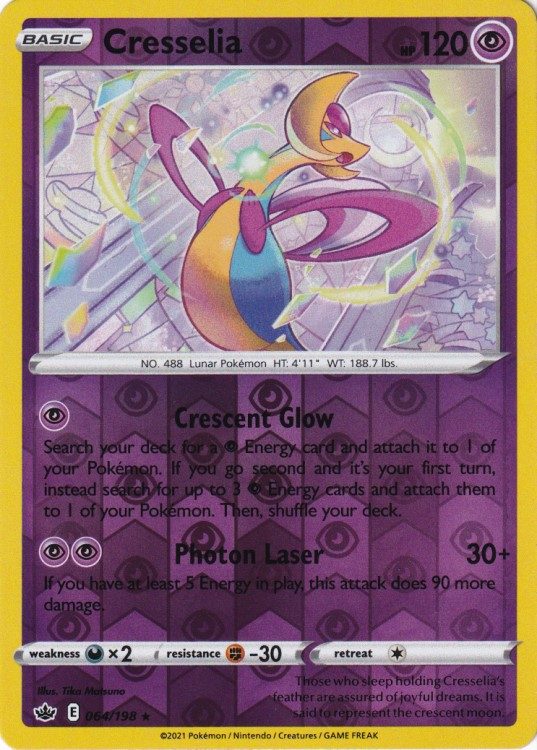Cresselia - 064/198 - Reverse