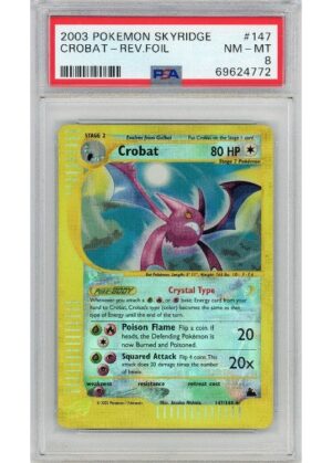 Crobat 147/144 Reverse Foil PSA 8