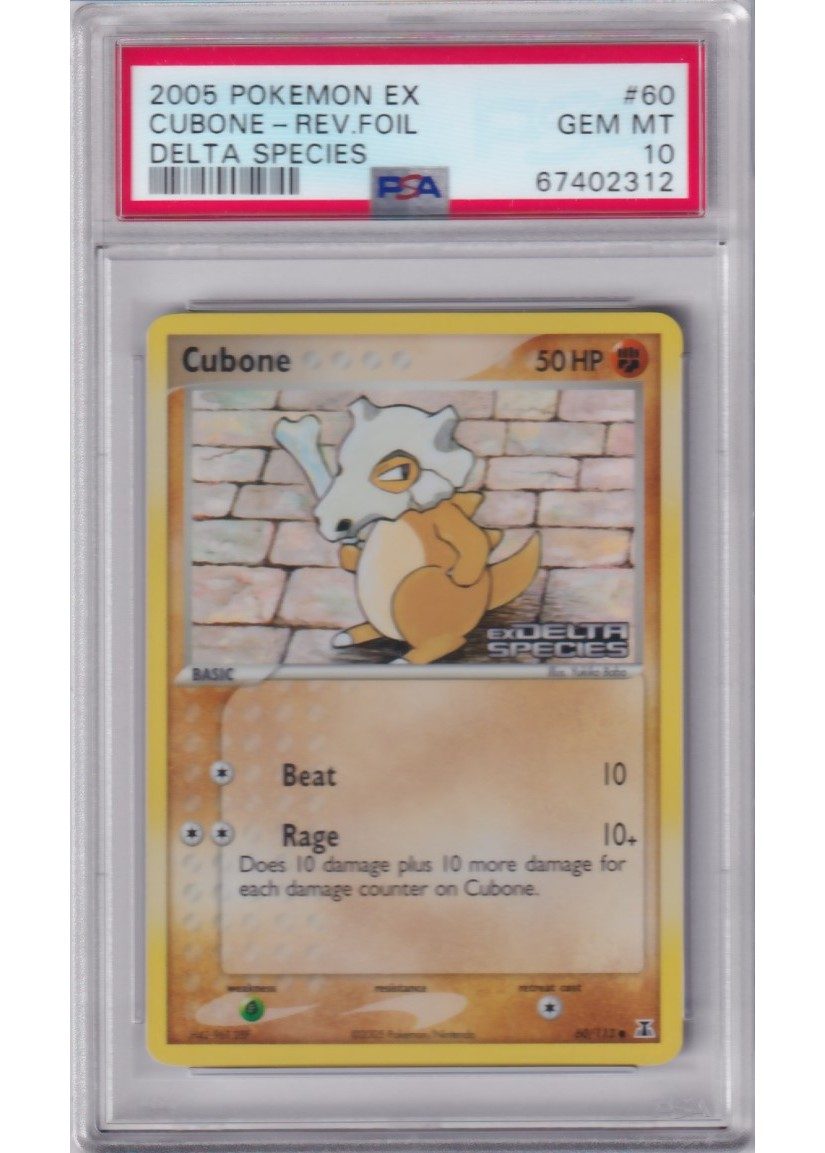 Cubone 60/113 Reverse Foil PSA 10