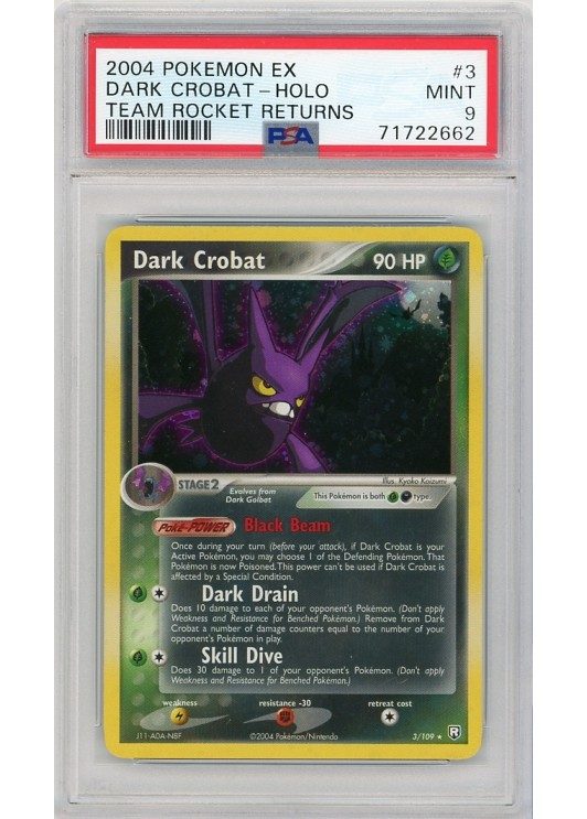 Dark Crobat 3/109 PSA 9