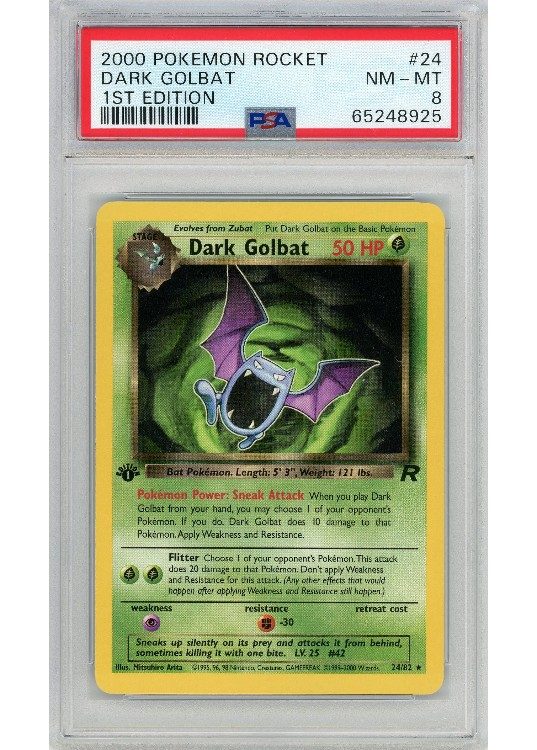 Dark Golbat 24/82 1st Edition PSA 8