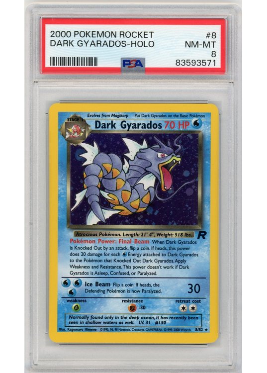 Dark Gyarados 8/82 PSA 8