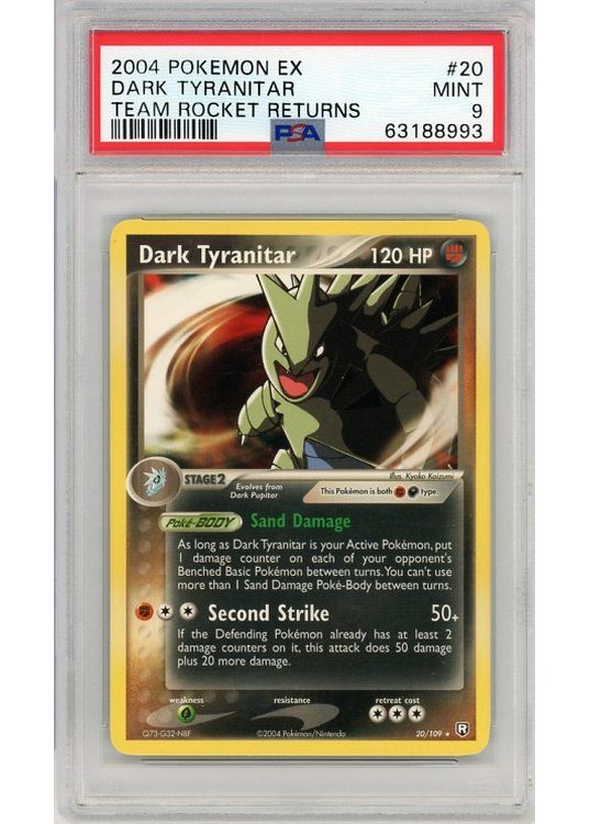 Dark Tyranitar – 20/109 – PSA 9