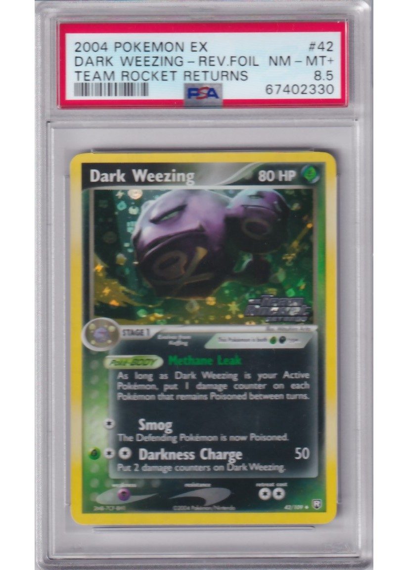 Dark Weezing 42/109 Reverse Foil PSA 8,5