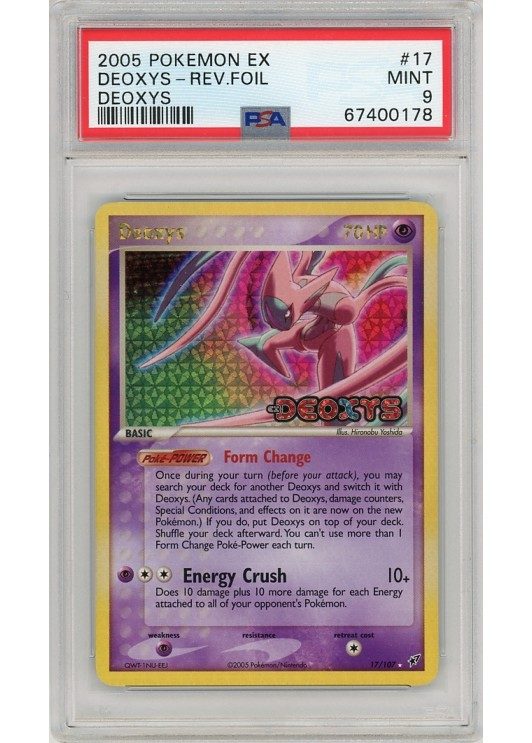 Deoxys 17/107 Reverse Foil PSA 9