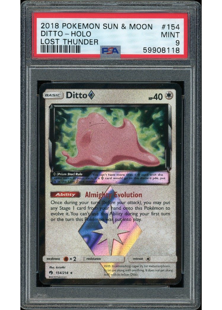Ditto Prism Star 154/214 PSA 9