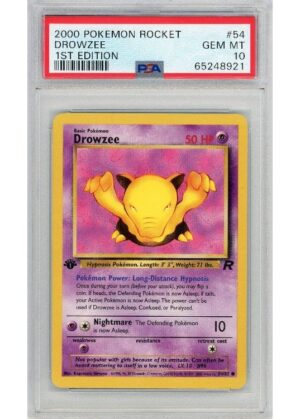 Drowzee 54/82 1st Edition PSA 10