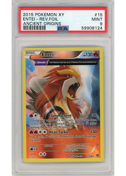 Entei 15/98 Reverse Foil PSA 9