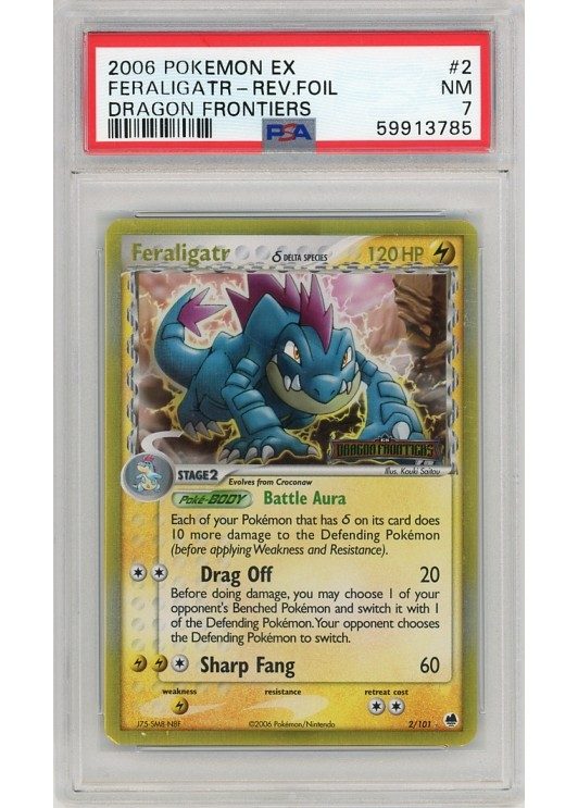 Feraligatr &delta; 2/101 Reverse Foil PSA 7