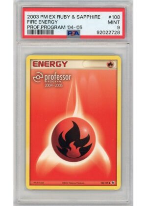 Fire Energy Professor Program 2004-2005 Stamp 108/109 PSA 9