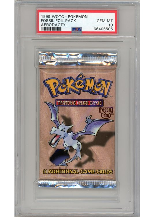 Fossil Booster Pakke – Aerodactyl artwork – PSA 10