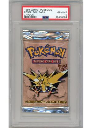 Fossil Booster Pakke Zapdos artwork PSA 10