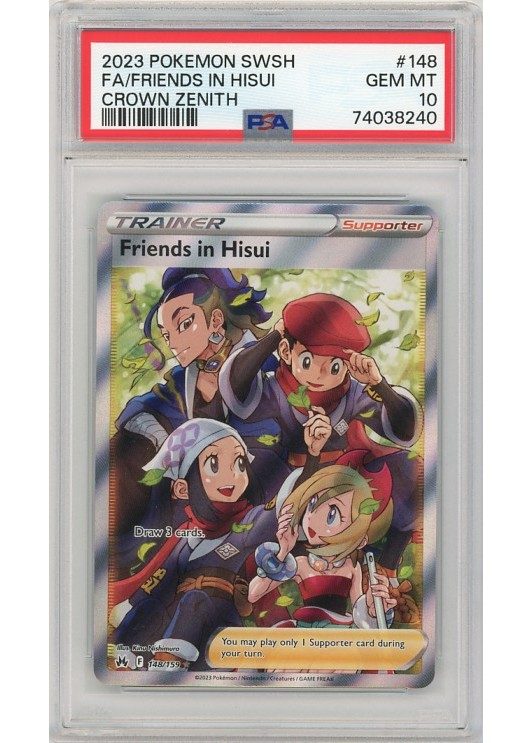 Friends in Hisui 148/159 PSA 10