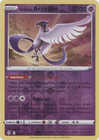 Galarian Articuno - 63/203 - Reverse