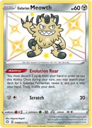 Galarian Meowth - SV86/SV122