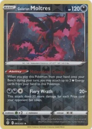 Galarian Moltres - 93/203 - Reverse