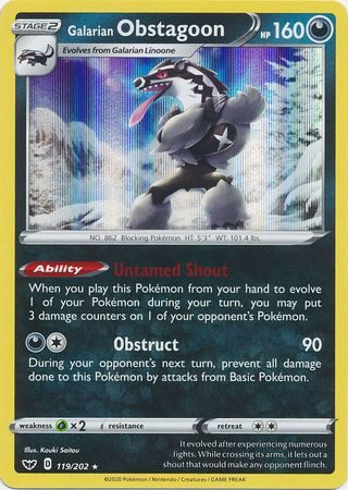 Galarian Obstagoon – 119/202 (Holo)