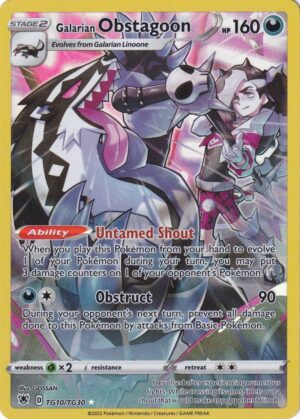 Galarian Obstagoon - TG10/TG30 (Holo)