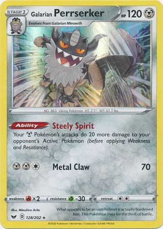 Galarian Perrserker – 128/202 (Holo)