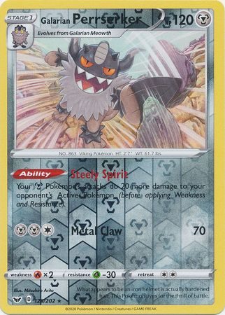 Galarian Perrserker – 128/202 – Reverse
