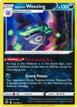 Galarian Weezing - 113/192 (Holo)