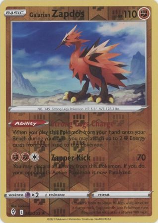 Galarian Zapdos - 82/203 - Reverse