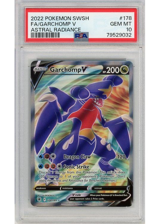 Garchomp V 178/189 PSA 10