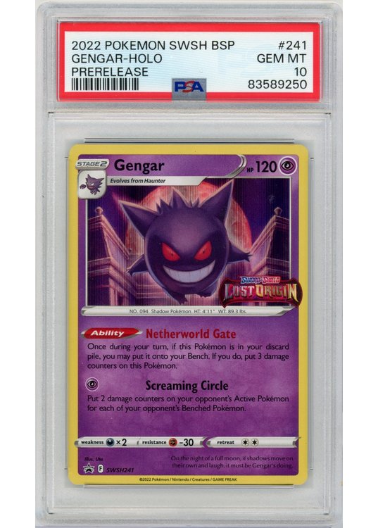 Gengar SWSH241 PSA 10