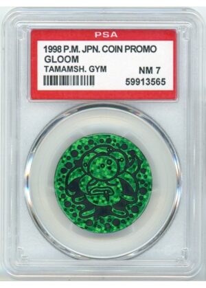 Gloom Pokemon mønt (Grøn – Pixel Holo) PSA 7