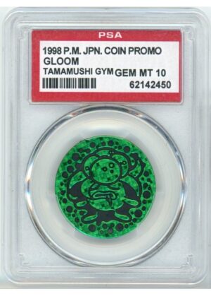 Gloom Pokemon mønt (Grøn – Pixel Holo) PSA 9