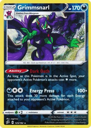 Grimmsnarl - 125/192 - Reverse