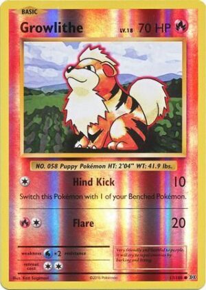 Growlithe - 17/108 - Reverse