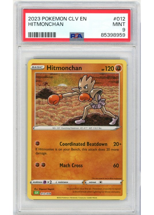 Hitmonchan 012/034 PSA 9