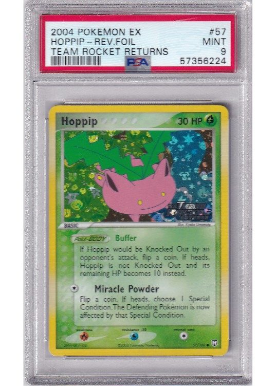 Hoppip – 57/109 – Reverse Foil – PSA 9