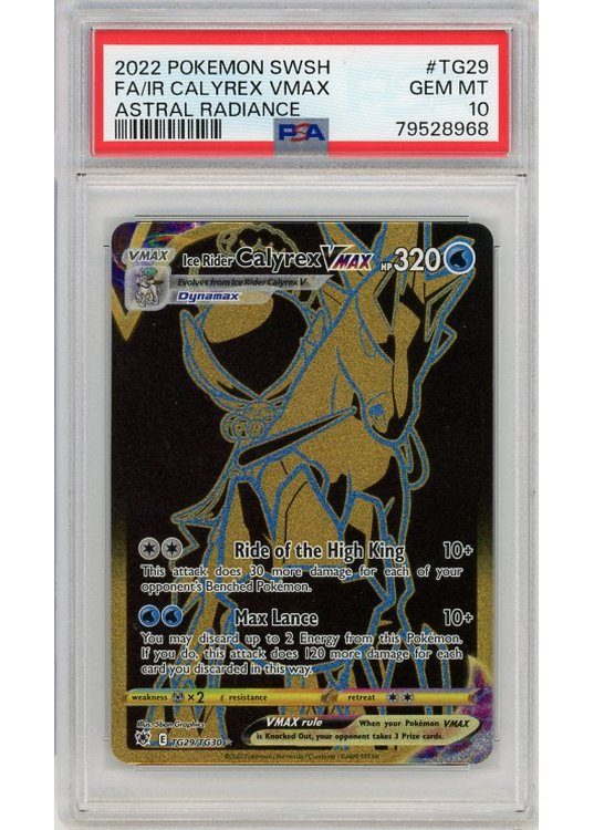 Ice Rider Calyrex VMAX TG29/TG30 PSA 10